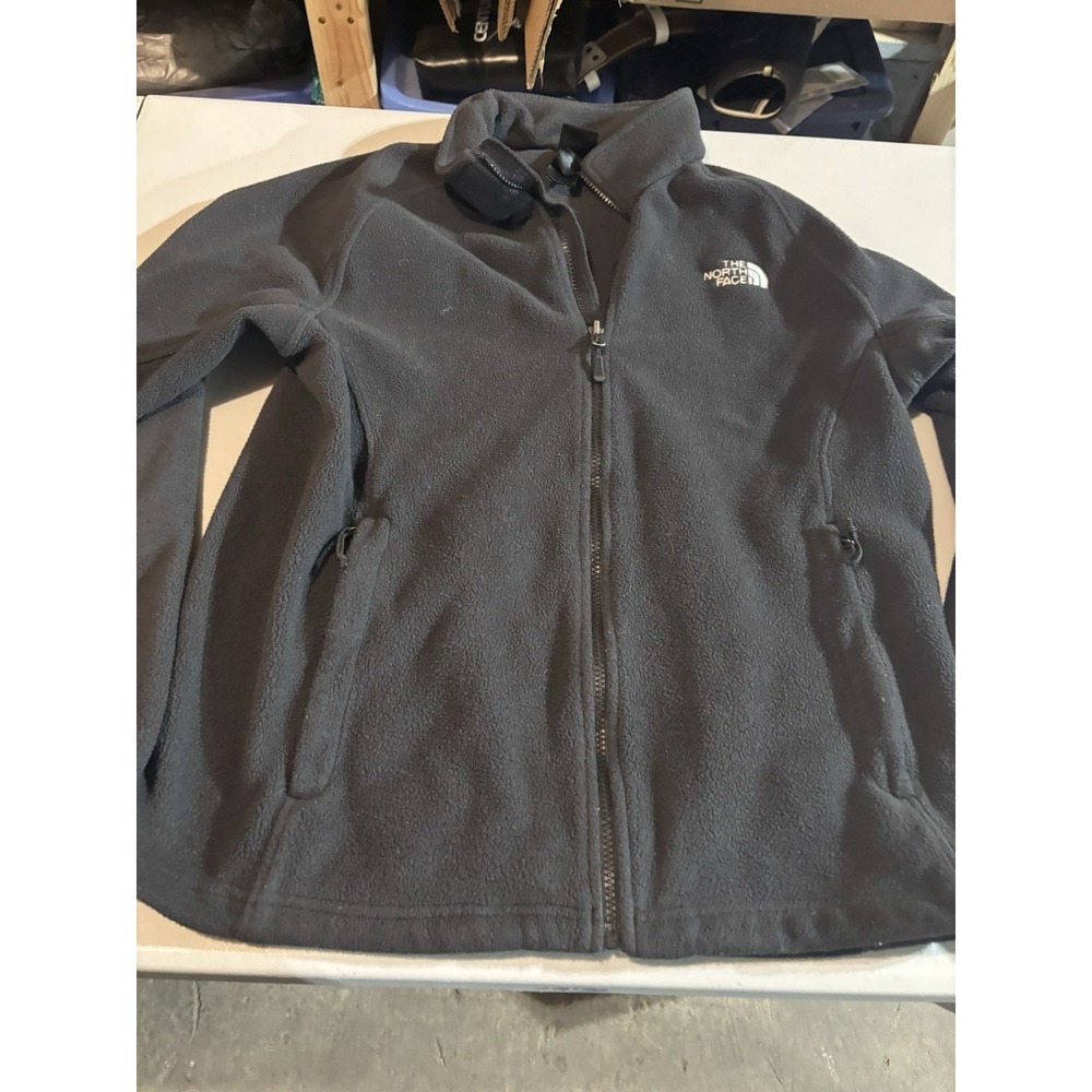 The North Face Fleece Jacket‎ Womens Size Medium Zip Lightweight Black Outdoors